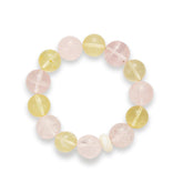 OZ Dorothy Series PK1013 Ice Cream Color Crystal Bracelet - Rose Quartz & Citrine Summer Jewelry Gift